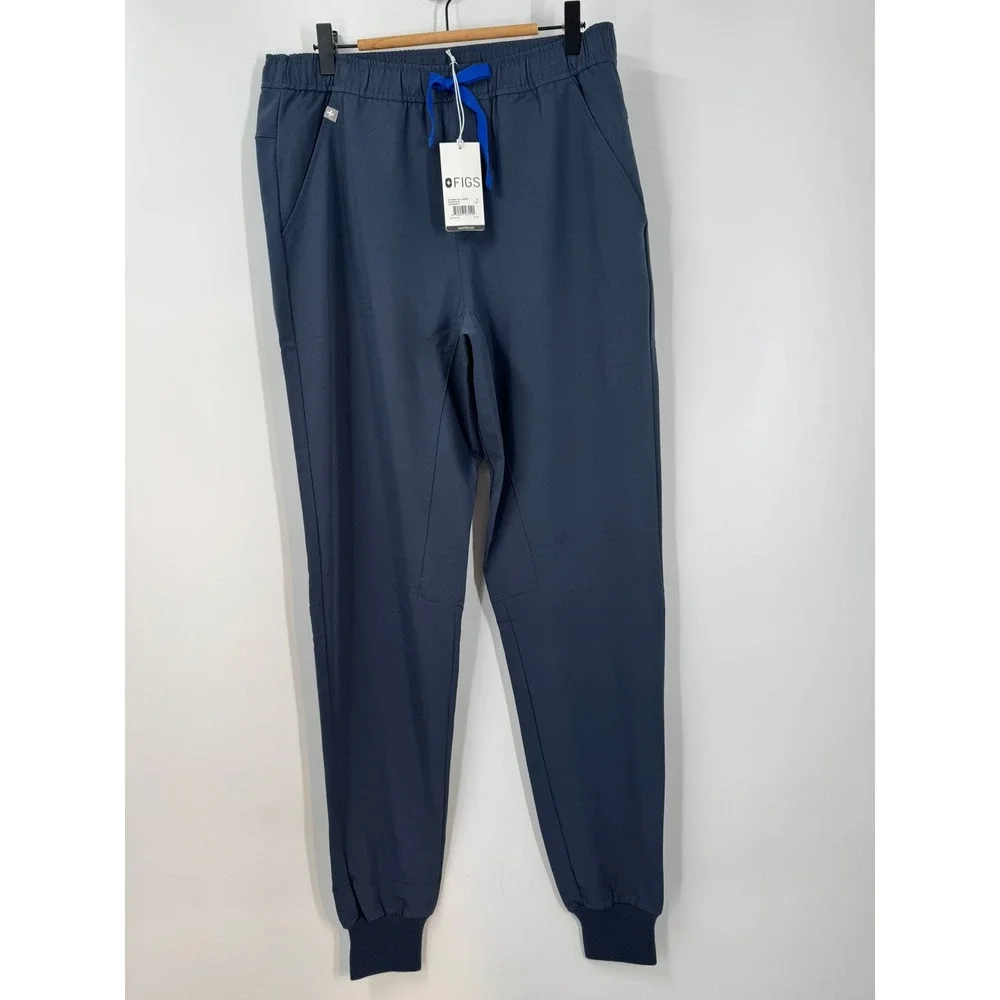 FIGS Men's Tansen Jogger Scrub‎ Pants Navy Blue Size Small / Tall